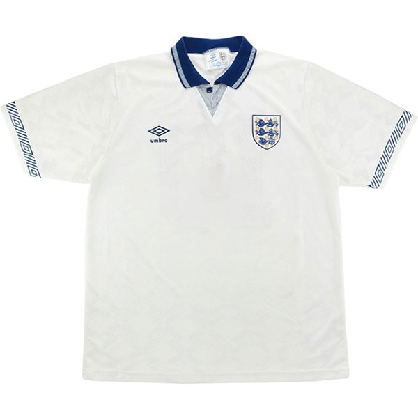 Tailandia Camiseta Inglaterra 1st Retro 1990 Blanco
